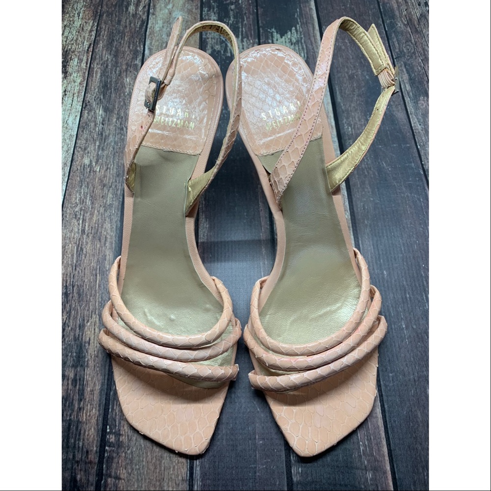 Stuart Weitzman snake 🐍 skin sandals 👡